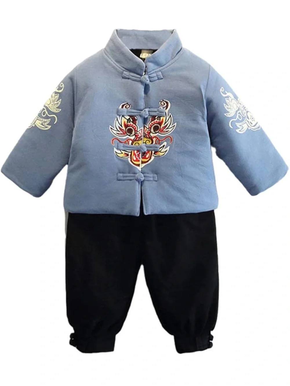 Traditional Baby Boy Winter Outfits Tang Style Chinese New Year Suit 1588/bb10-1